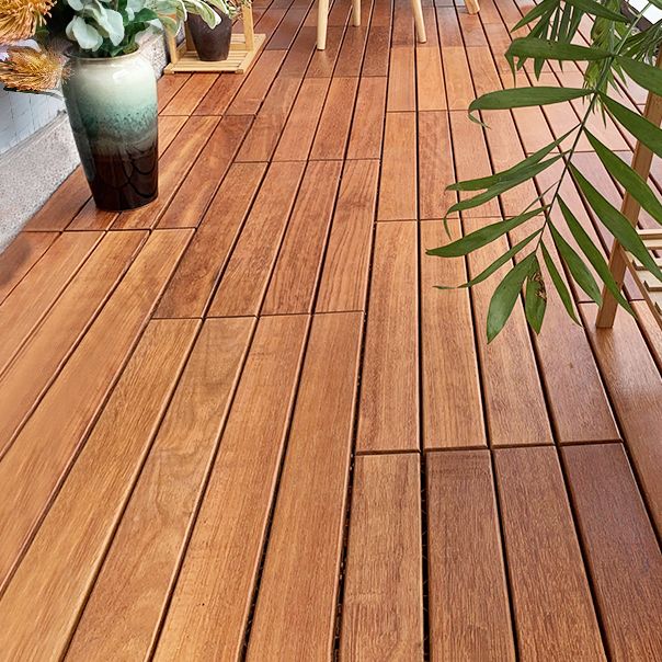 Outdoor Patio Flooring Tiles Interlocking Wooden Decking Tiles