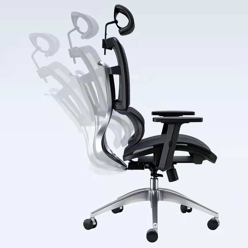 Contemporary Slide Office Chair High Back Adjustable Seat Height Desk Chair