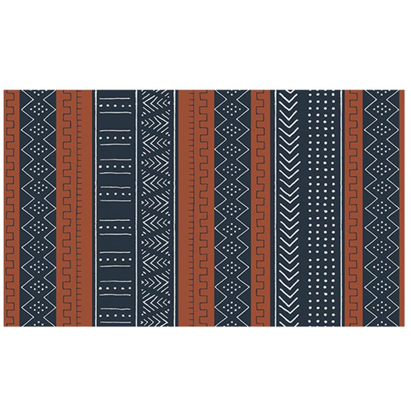 Unverwechselbarer Boho gestreiftes Gebiet Teppich Retro Tribal Totem Indoor Teppich Polyester Easy Care Flecken widerstandsfähiger Teppich für Wohnzimmer