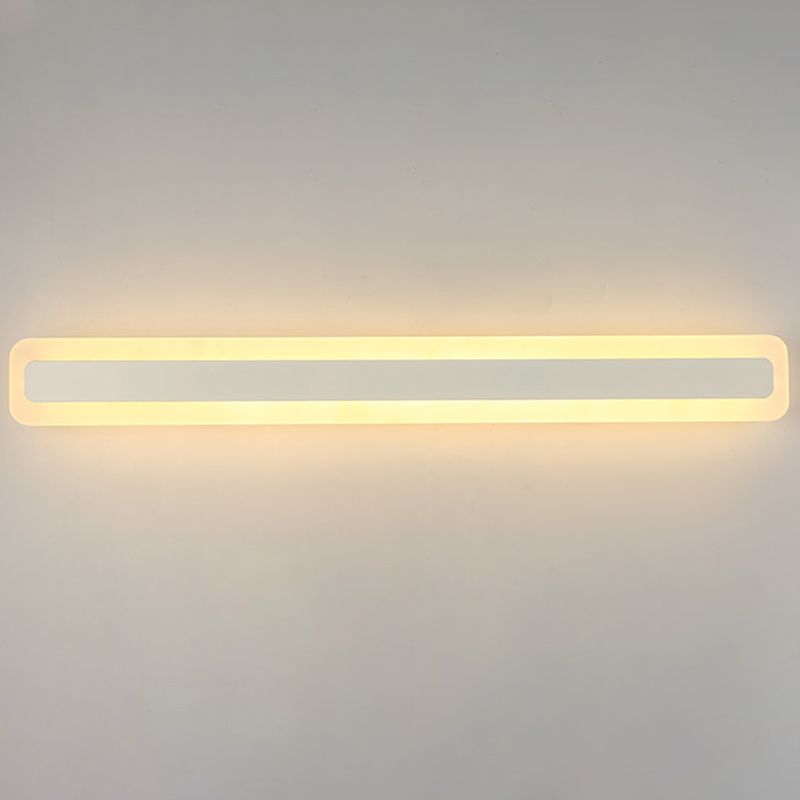 Rechteckige LED -Waschtischlampe moderner minimalistischer Acryl -Ein Eitelkeitslicht