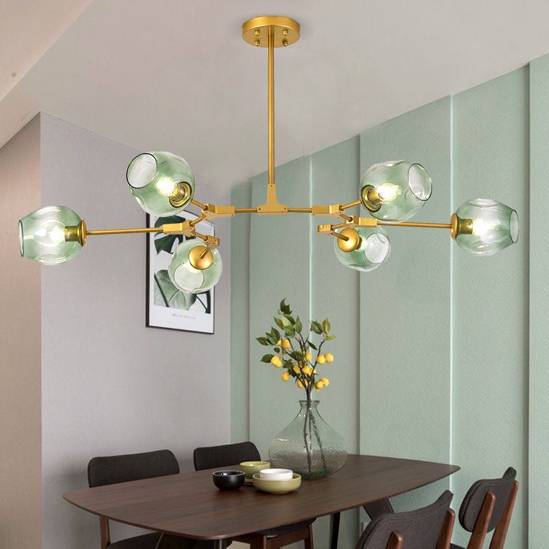 Minimalist Pendant Lighting Fixture Modern Style Glass Hanging Chandelier