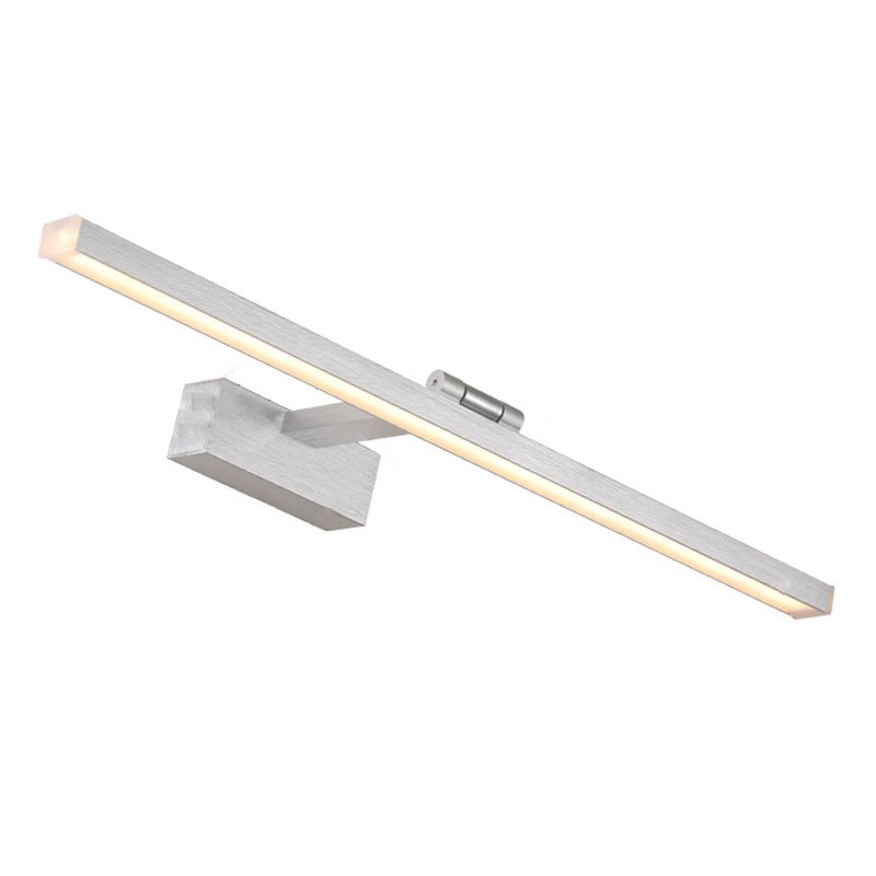 White Vanity Light Modern Minimalist Style Linear Wall Lamp for Bathroom