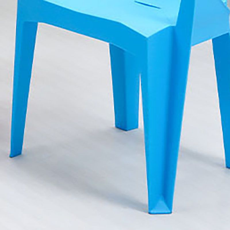 Contemporary Style Stackable Chair Dining Arm Chair with Plastic Legs