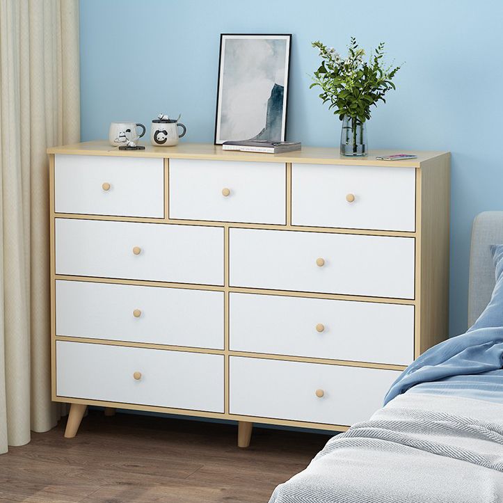 Modern Engineered Wood Sideboard Simple Buffet Table with Drawer for Living Room