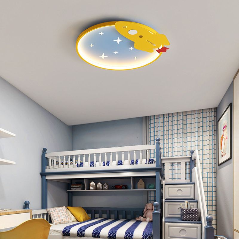 Modern Children Ceiling Mount Light LED Ceiling Light with Acrylic Shade for Kid's Room