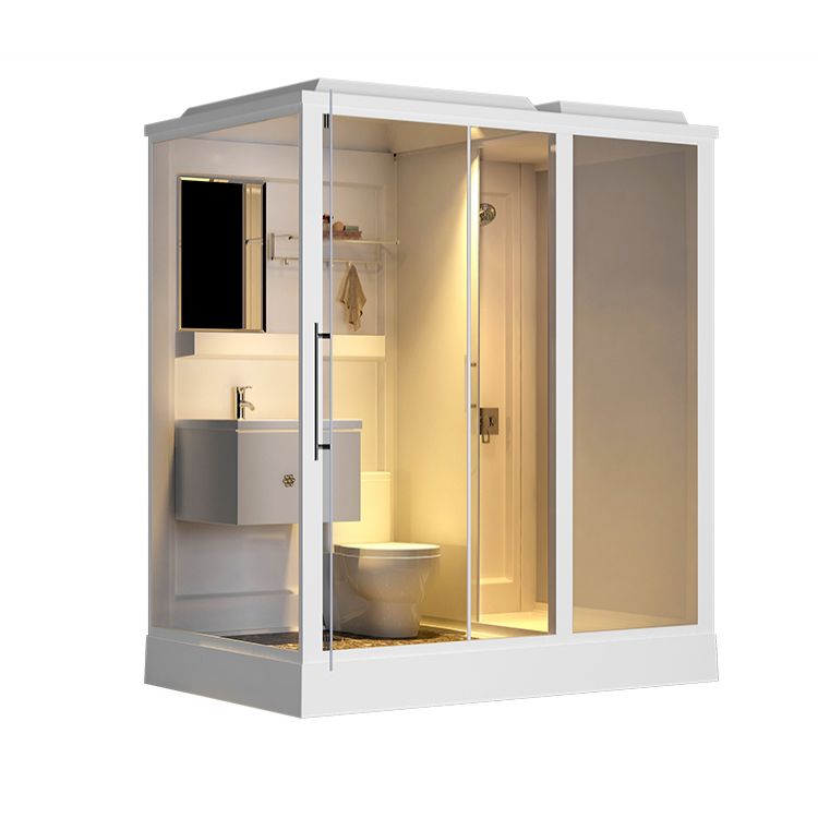 Modern Framed Shower Stall Clear Tempered Shower Stall for Bathroom