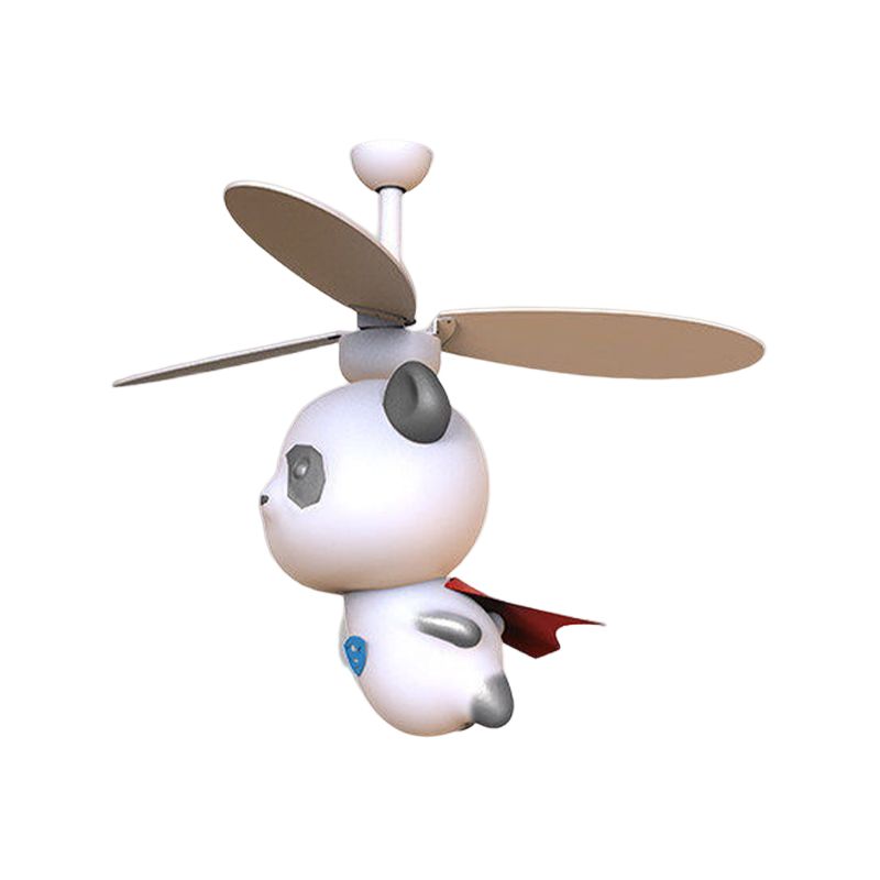 Cartoon Style Ceiling Fan Lamp 6th Gears Adjustment Ceiling Fan Light for Children Room