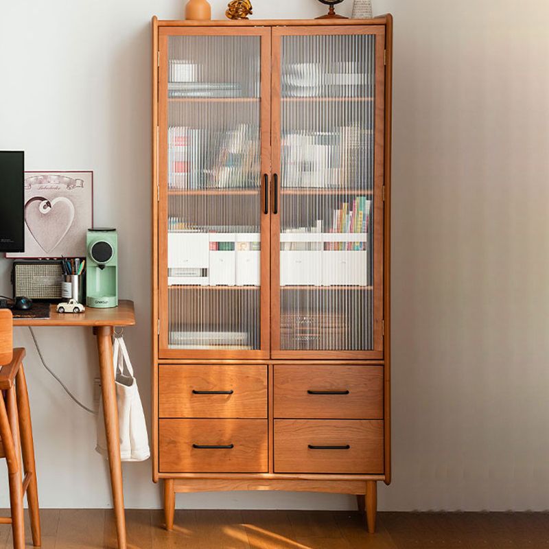 Simplicity Rectangle Storage Cabinet Solid Wood Accent Cabinet