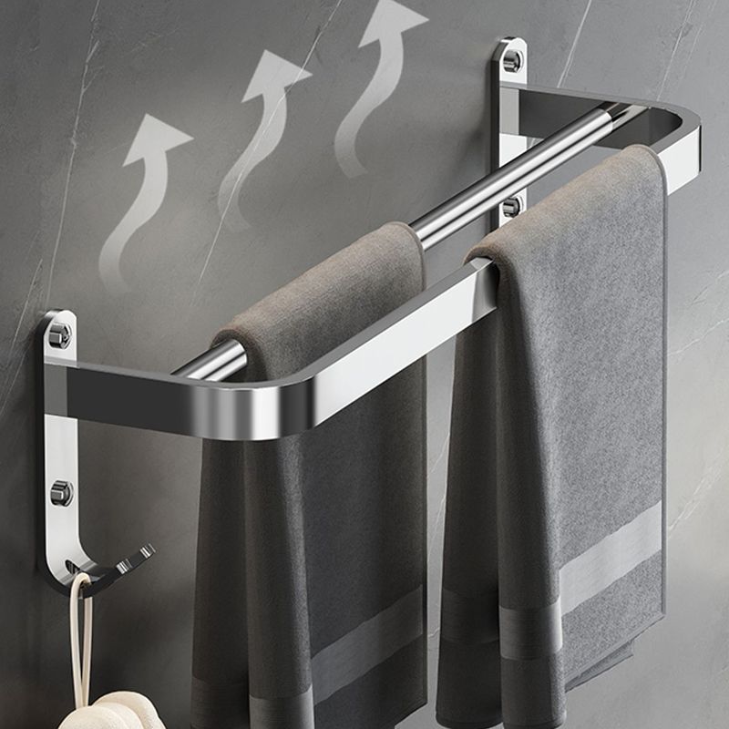 Modern 7 Piece Bathroom Accessory Set Polished Chrome Bathroom Hardware