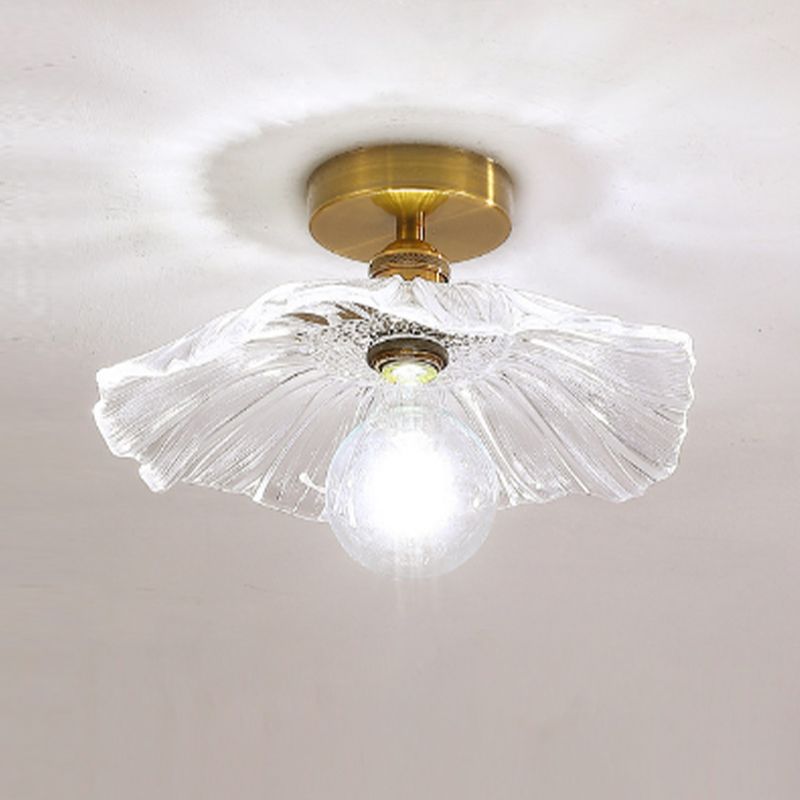 Nordic Style Ceiling Lamp Lotus Leaf Shape Ceiling Light for Living Room