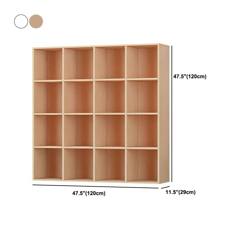 Modern Engineered Wood Shelf Bookcase Standard Closed Back Book Shelf for Living Room