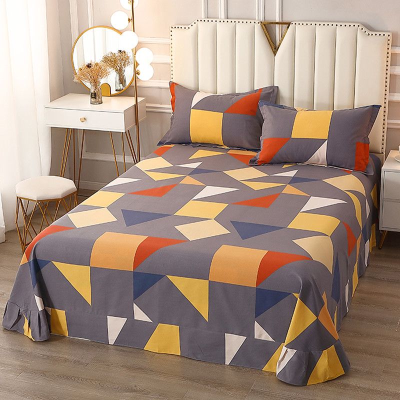 1 Piece Bed Sheet Printing Non-Pilling Soft Fade Resistant Sheet