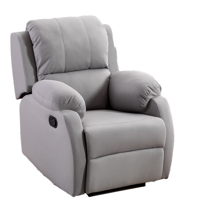 Solid Color Recliner Chair Metal Frame Standard Recliner with Independent Foot