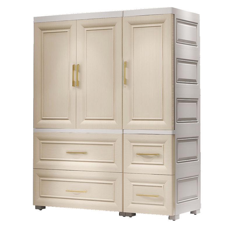 Plastic Youth Armoire with Drawer Contemporary Bedroom Armoire