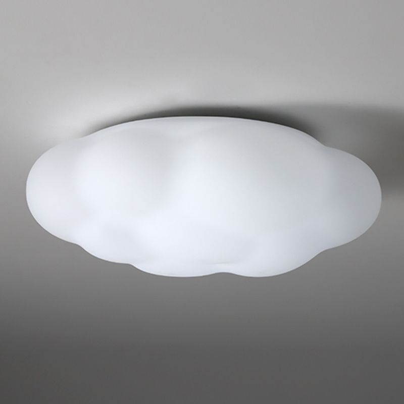 Single White Modern Flush Mount Lighting Acrylic LED Ceiling Light for Bedroom