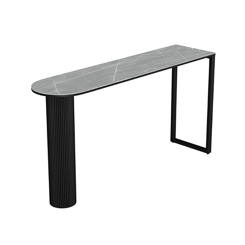 Industrial Style 42-inch Height Bar Table Stone Top Pub Table for Dining Room Kitchen