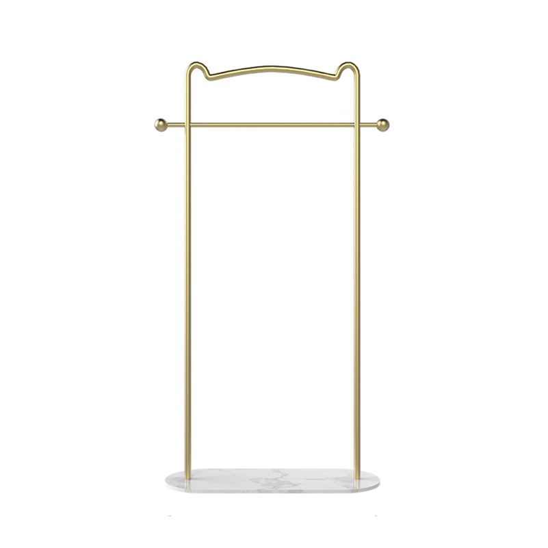 Gorgeous Metal Coat Rack Free Standing Marble Bottom Coat Hanger for Living Room