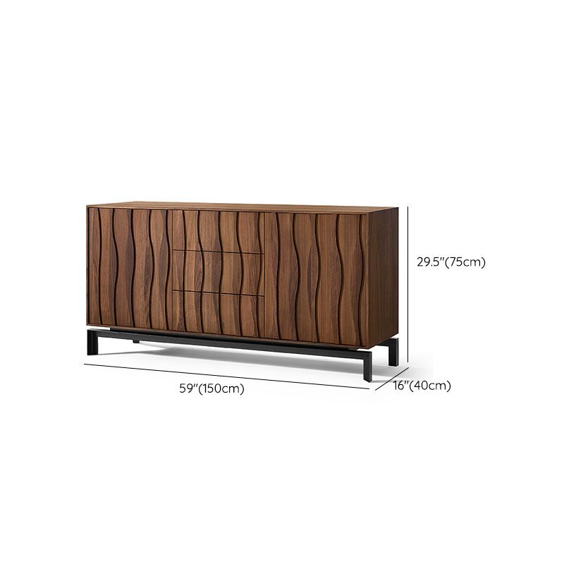 Modern 2 Doors Sideboard Server Cabinets Included Server for Living Room