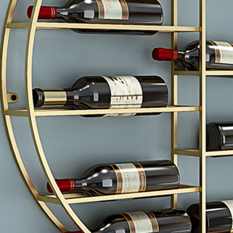 Metal Wall Mounted Wine Rack 4.3"W Wine Stemware Holder 10-Bottle