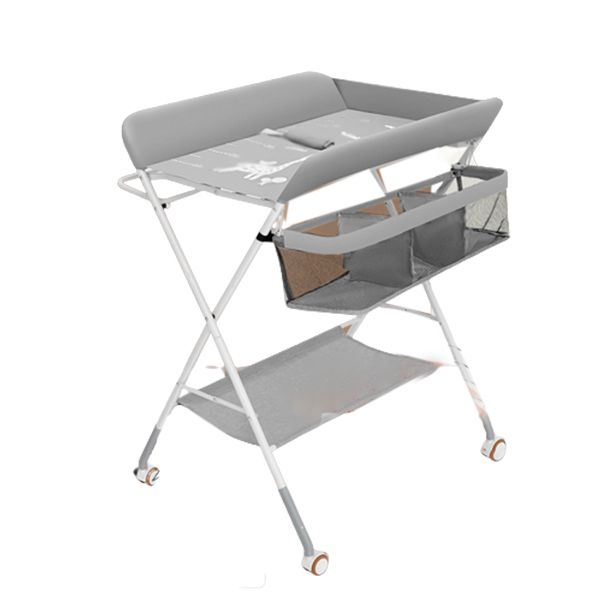 Flat Top Baby Changing Table Portable Changing Table with Safety Rails