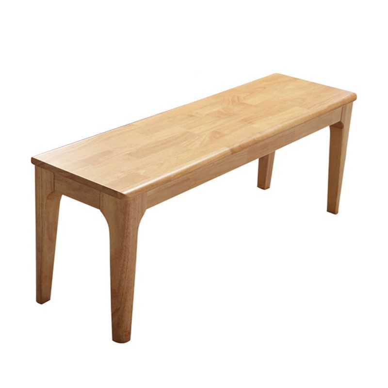 17.72" H Modern Oak Wood Seating Bench with Legs For Bedroom