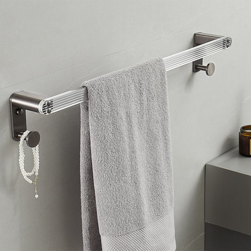 Modern Bathroom Set Grey Towel Bar Bath Shelf Bathroom Accessory Kit