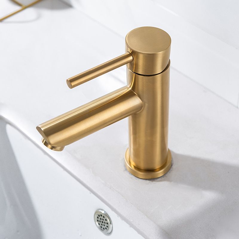 1-Handle Gold Nickel Widespread Faucet Single Hole Lever Vessel Sink Faucet with Drain