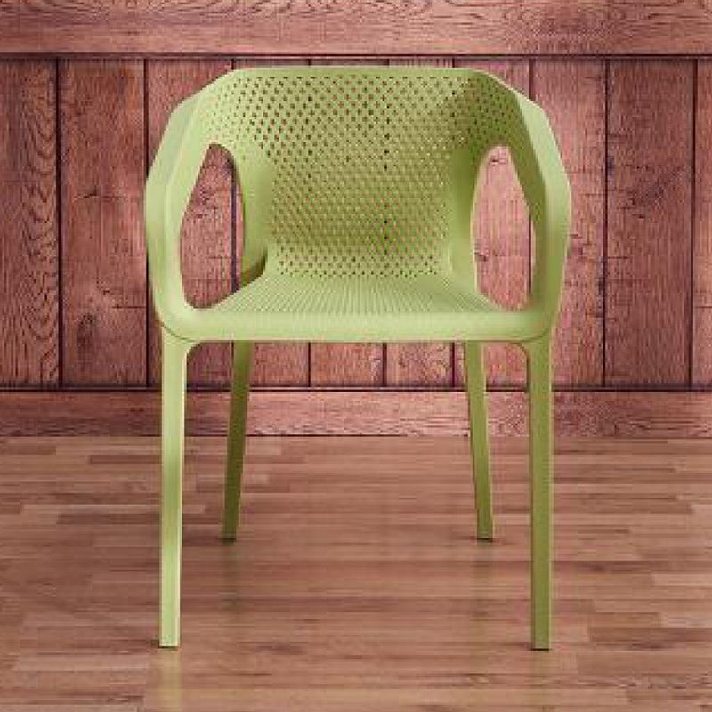 Plastic Contemporary Arm Chair Kitchen Dining Room Crossback Chair