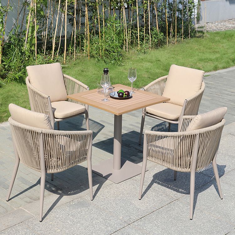 2-Seater Patio Table with UV Resistant Contemporary Bistro Table