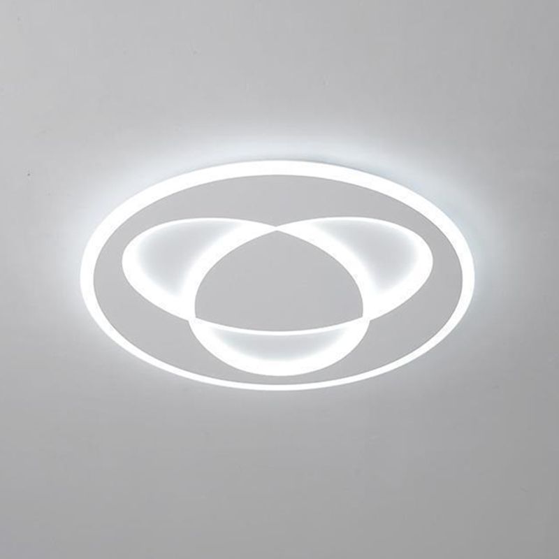 Modern White Ceiling Light LED Flush Mount Lighting for Kitchen