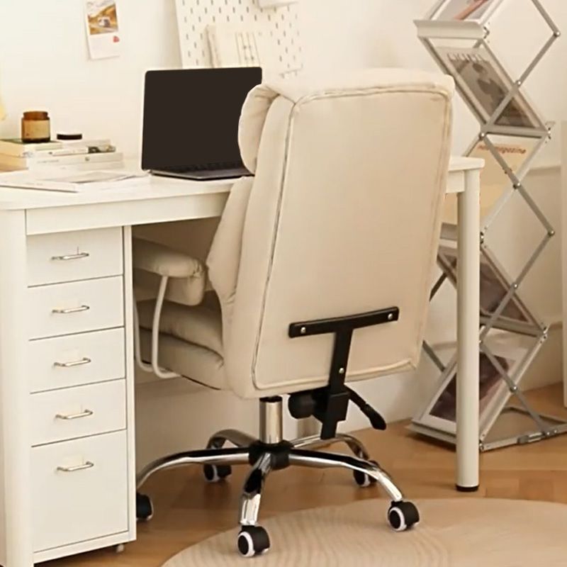 Contemporary Wheels Office Chair Distressing Ergonomic Chair for Room