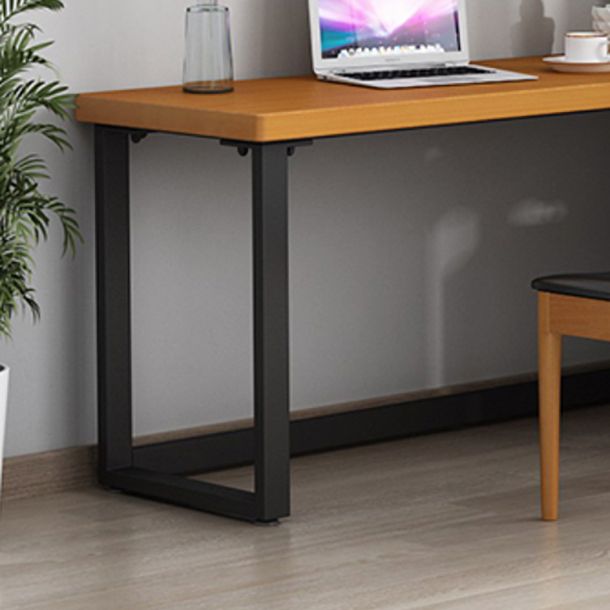 Solid Wood Writing Desk Industrial Style L-Shape Writing Desk for Home Office