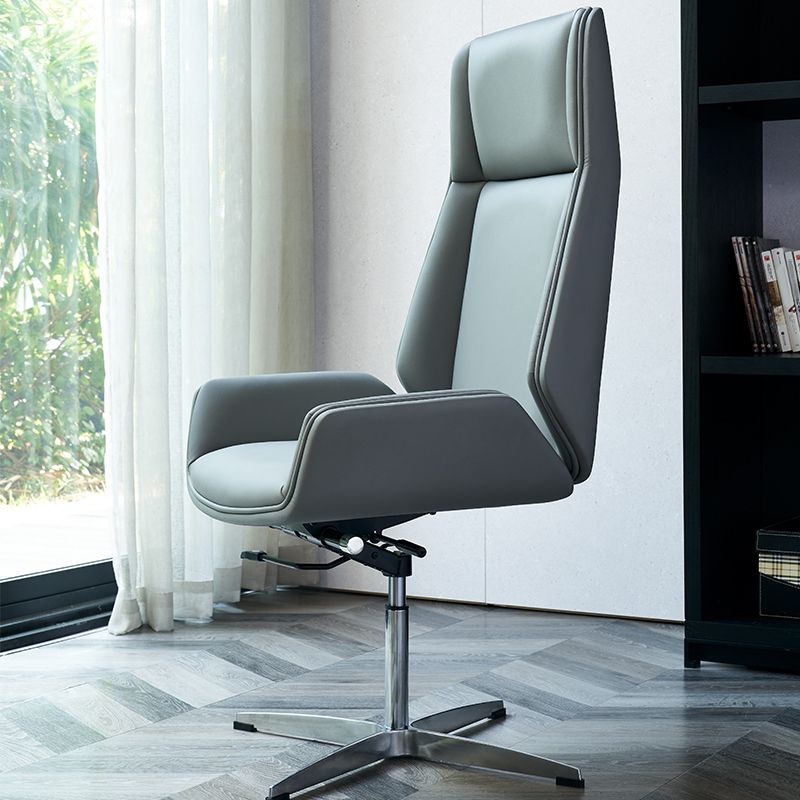 Contemporary Executive Ofiice Chair with Chrome Frame Armless Computer Desk Chair