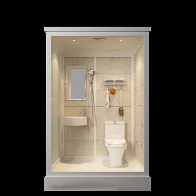 Sliding Doors Shower Stall with Base Included Framed Shower Stall in White