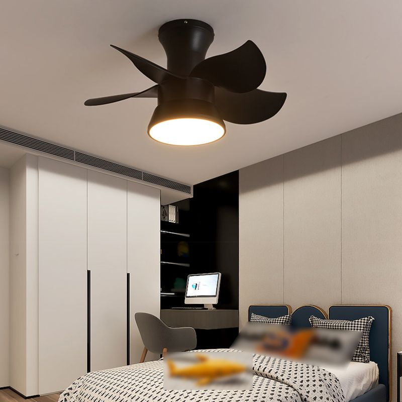 1-Light Ceiling Fan Light LED Ceiling Mount Lamp with Acrylic Shade for Kid's Room