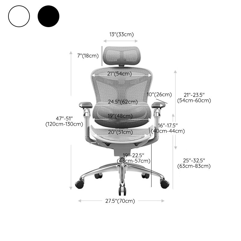 Modern Swivel Chair Removable Arms Adjustable Seat Height Office Chair with Wheels