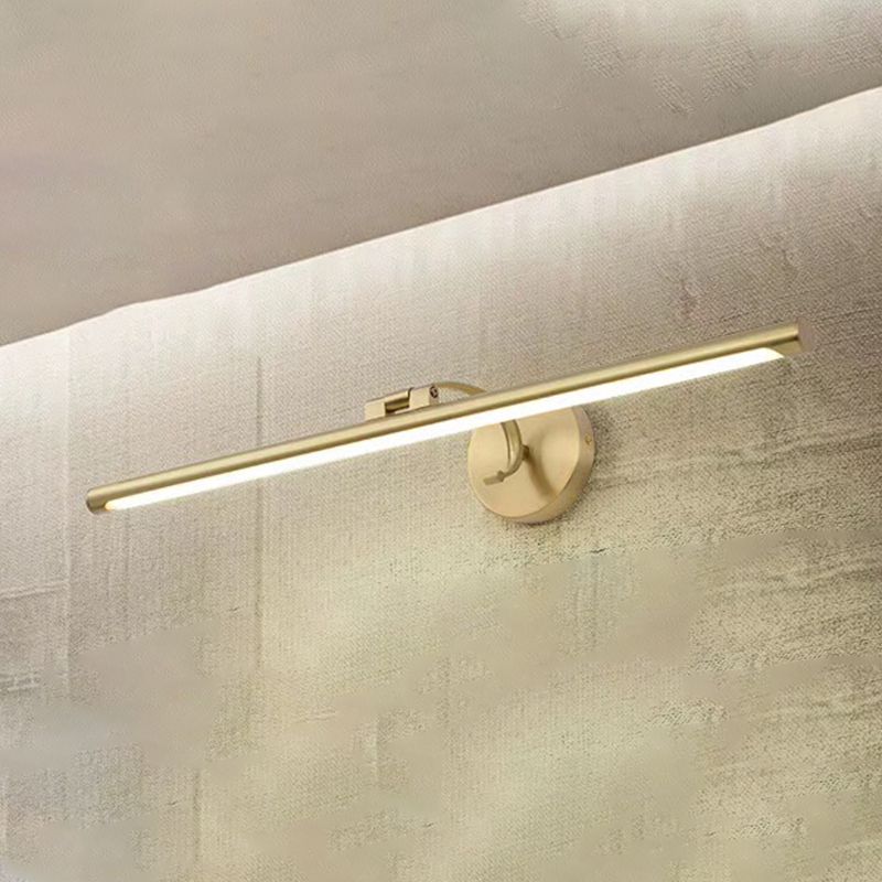 Geometrische ijdelheid verlichting moderne stijl metaal multi -lights ijdelheid muur sconce in goud