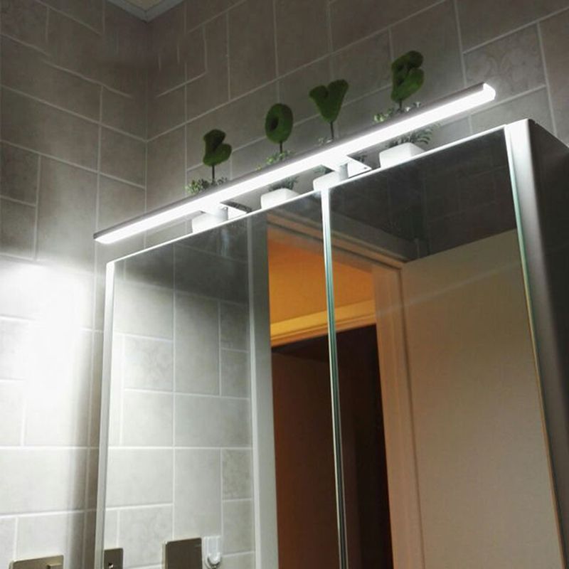 Linear Vanity Light Modern Metal 1 Light LED Mirror Light for Bathroom