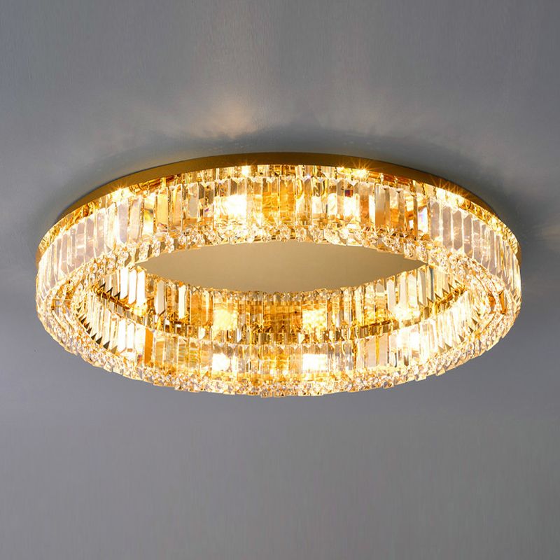 Nordic Crystal Ceiling Light Creative Flush Mount Light Fixture for Bedroom