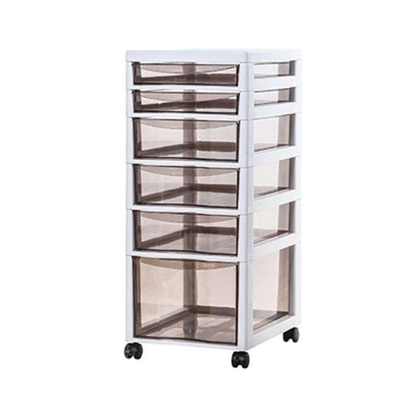 Vertical Transparent File Cabinet Modern Plastic Drawers Filing Cabinet