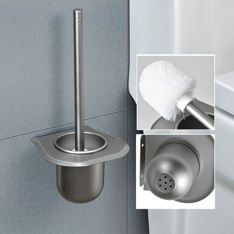 Contemporary Metal 5 - Piece Bathroom Accessory Set with Bath Shelf