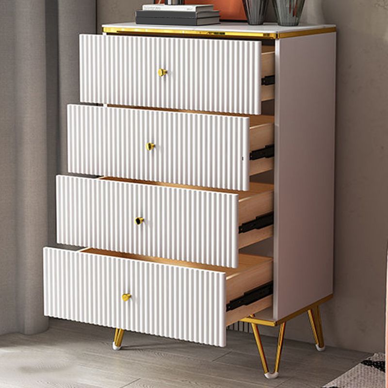 White  Accent Chest 15.74" Wide Chest with Drawers, Water Resistant