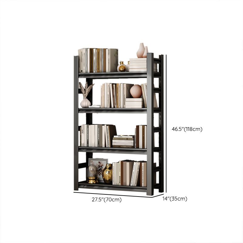 Modern Style Open Back Standard Bookshelf Metal Bookcase for Study Room