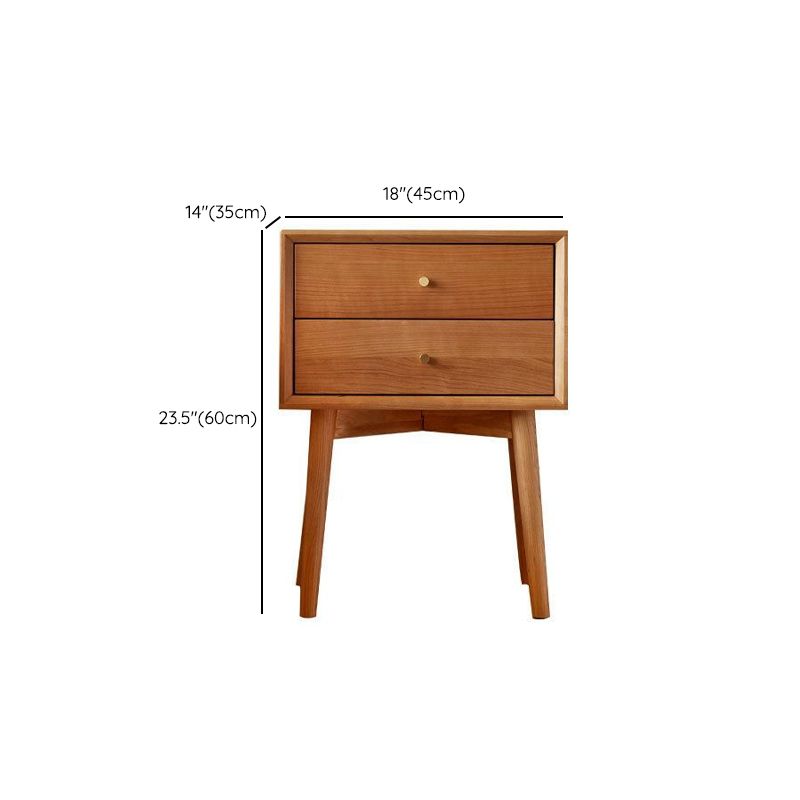 Contemporary Bedside Cabinet Solid Wood Night Table for Bedroom