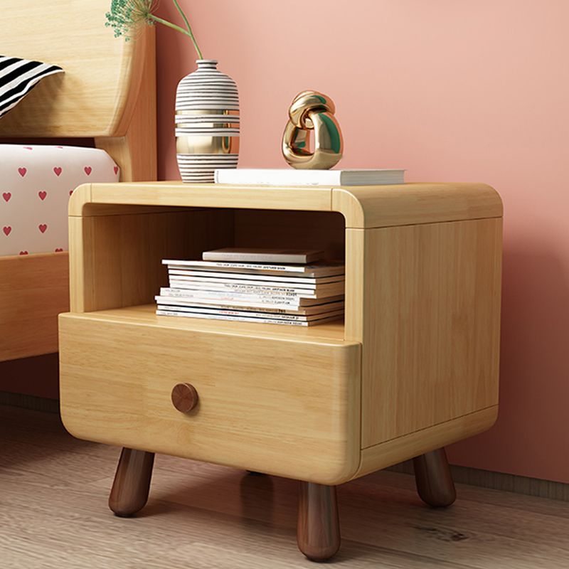 One and Two Drawers Nursery Nightstand Wooden Nursery Nightstand