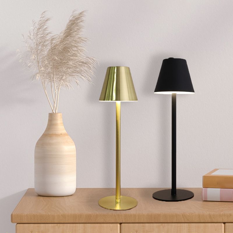 Contemporary Table Lamp 1-Light LED Metal Cone Table Light for Dining Room