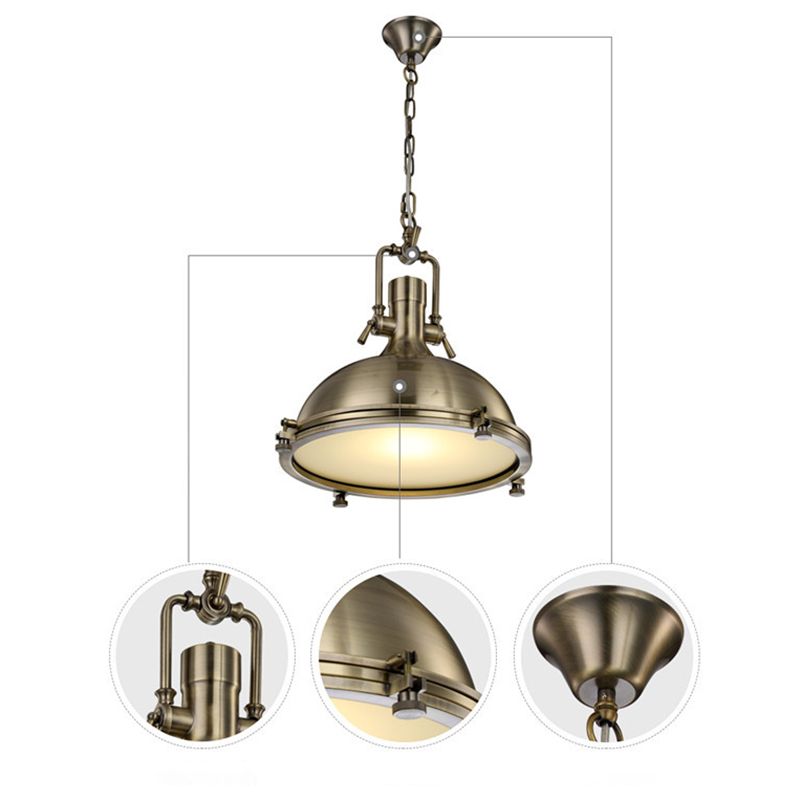 1-Light Swivel Joint Commercial Pendant Lighting Industrial Metal Pendant Light Kit for Living Room