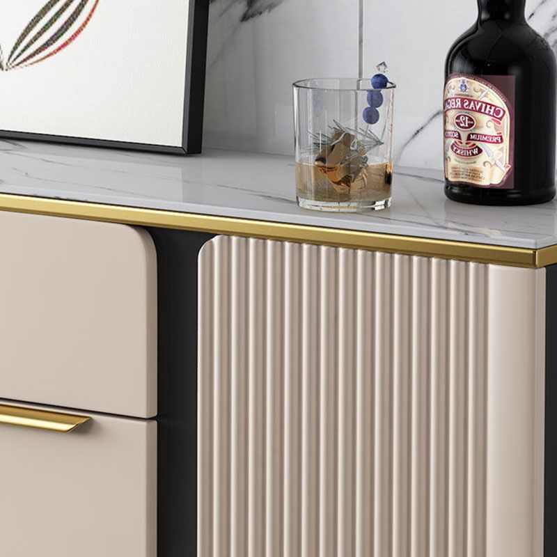 Modernism Sideboard 2 Drawers Server Cabinet with Storage for Dining Room