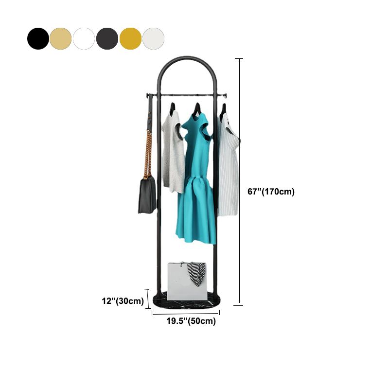 Modern Metal Hall Tree Hanging Rail Coat Hanger Entryway Kit