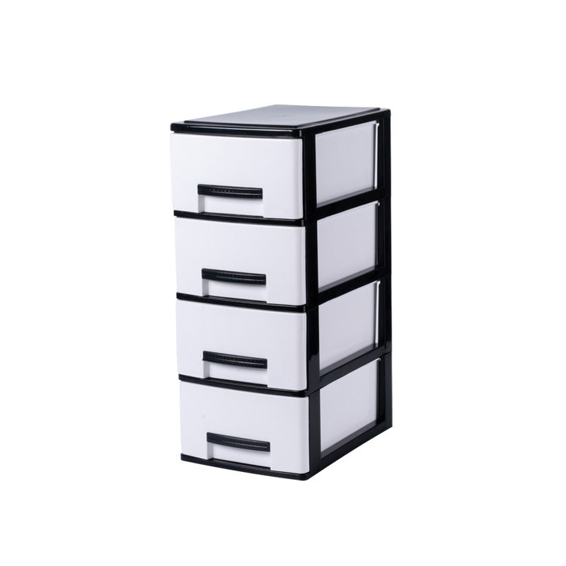 Vertical Drawers File Cabinet Plastic Modern File Cabinet for Home and Office